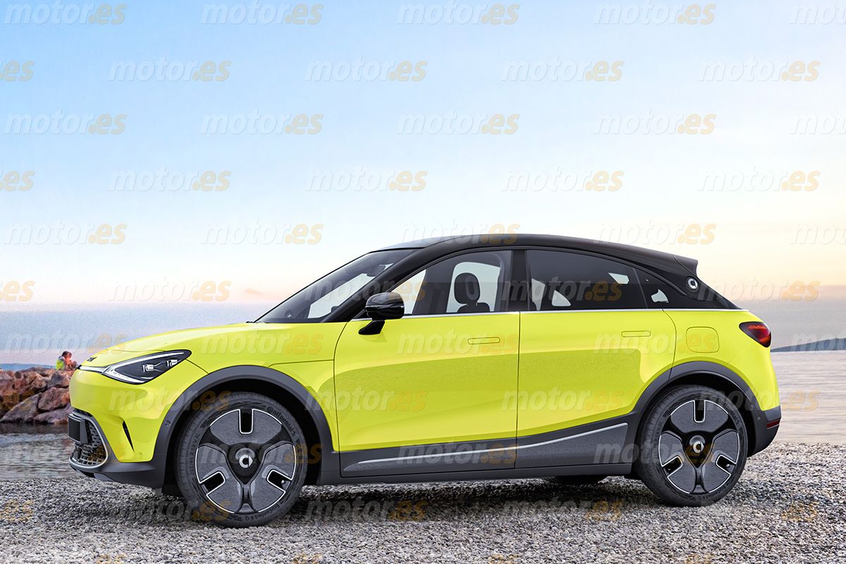 Adelanto del segundo Smart, un atractivo SUV coupé eléctrico que llegará en 2024