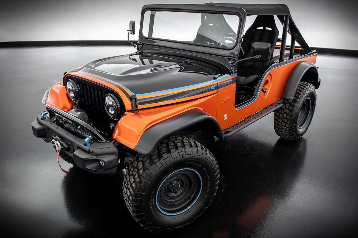 Jeep presenta el nuevo CJ Surge Concept, un todoterreno clásico transformado en eléctrico