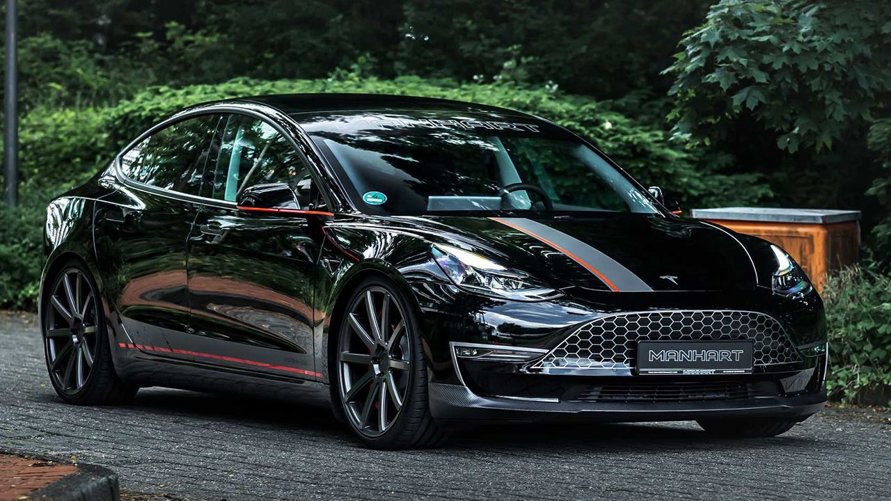 El nuevo Manhart TM3 510 es un radical y deportivo Tesla Model 3 con más de 500 CV