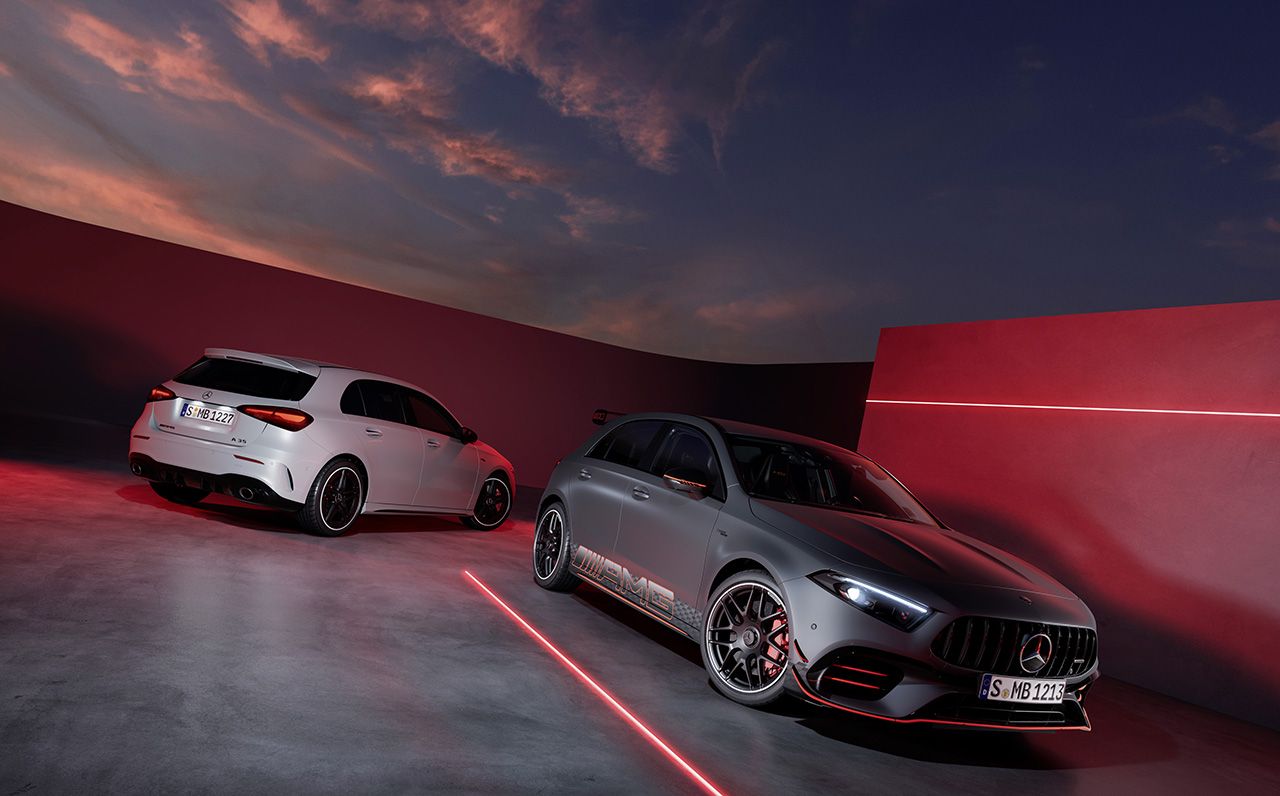 Los Mercedes-AMG A 35 y 45 Facelift se presentan con novedades frugales