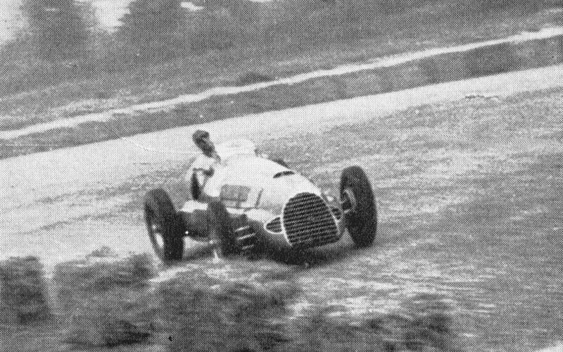 Giuseppe Farina con el Ferrari 125GP