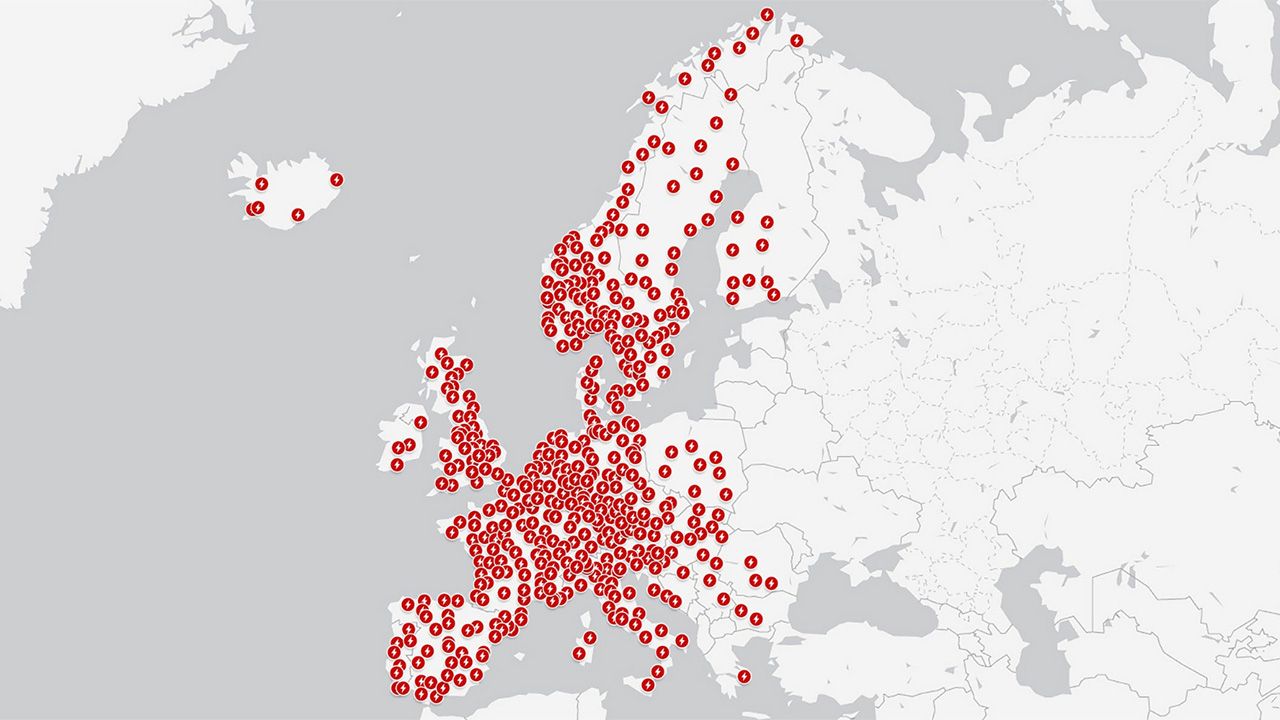 Supercargadores Tesla en Europa