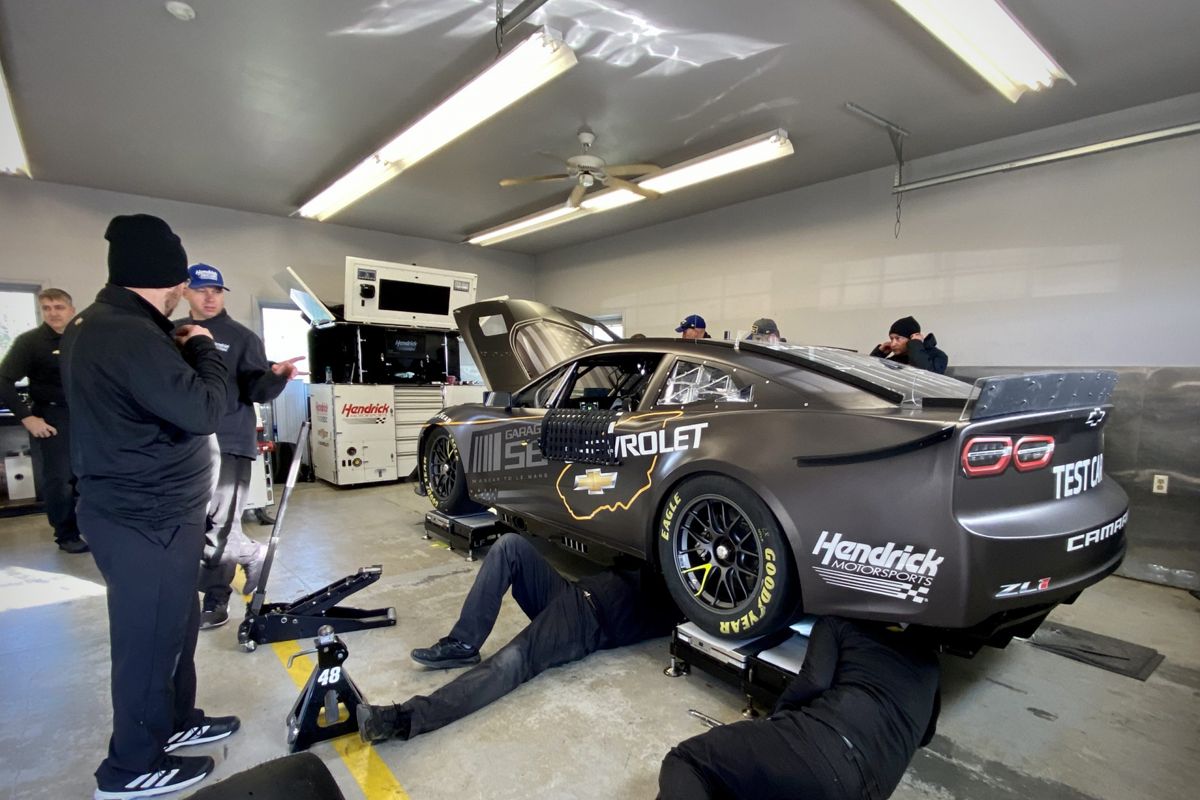 El Chevrolet Camaro ZL1 de la NASCAR para el Garaje 56 de Le Mans sigue su desarrollo