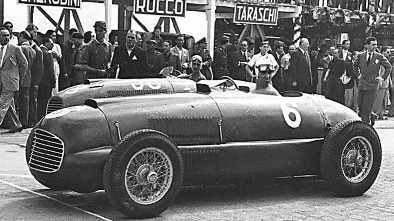 Tazio Nuvolari y tras él Chico Landi