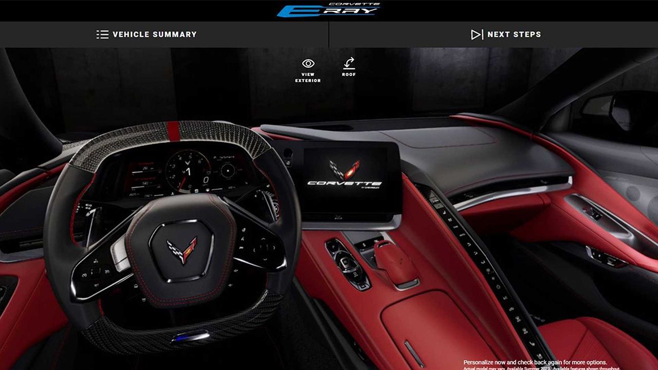 Chevrolet Corvette E-Ray - interior