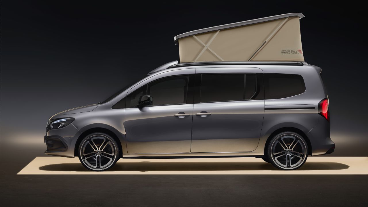 El Mercedes EQT Marco Polo Concept es la nueva Camper 100% eléctrica de la estrella