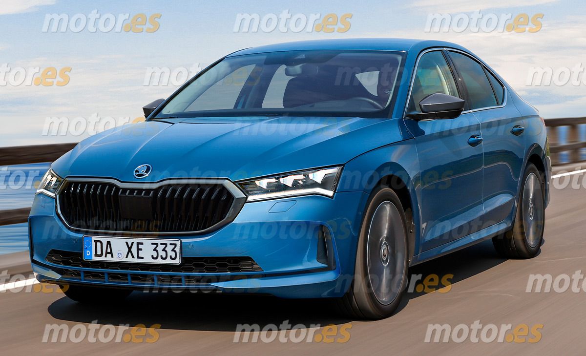 Así es el Skoda Octavia Facelift, la berlina y el familiar Combi estrenarán interesantes novedades en 2023