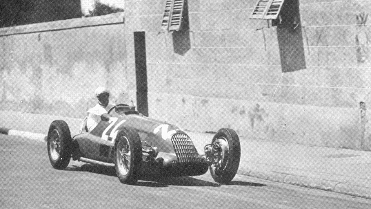 Con el Alfa Romeo 158 en la Coppa Ciano de 1938