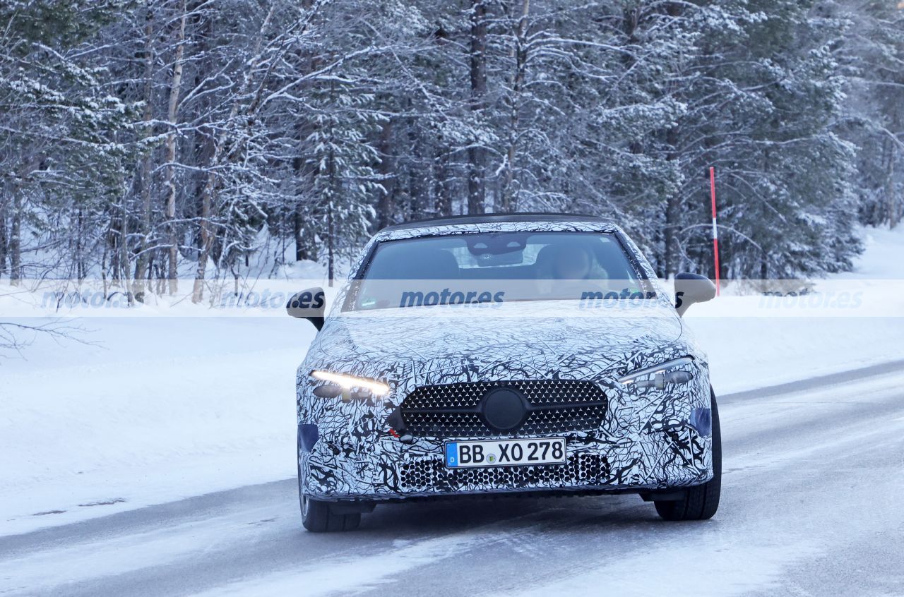 El nuevo Mercedes CLE Cabrio se enfrenta a sus últimas pruebas de invierno en Suecia