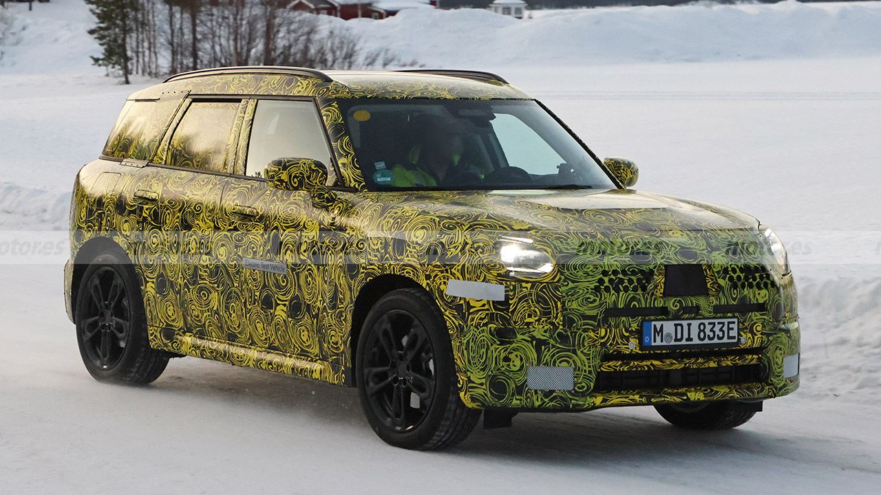 El MINI Countryman se convertirá en un SUV eléctrico y estas son sus primeras fotos espía