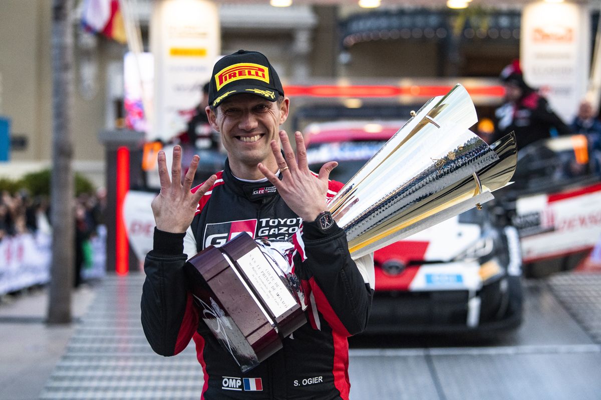 Sébastien Ogier es el primer líder del WRC 2023 tras conquistar el Rally de Montecarlo