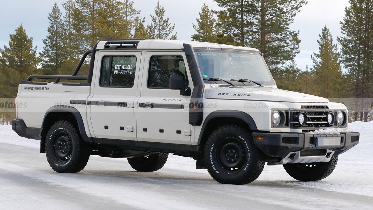 Basado en el Grenadier y con tracción 4x4: el primer pick-up de Ineos al descubierto en estas fotos espía