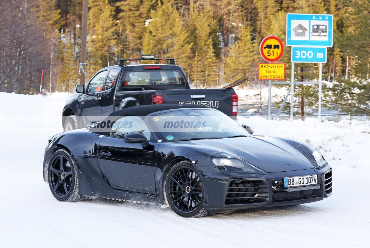 Foto espía Porsche 718 Boxster E