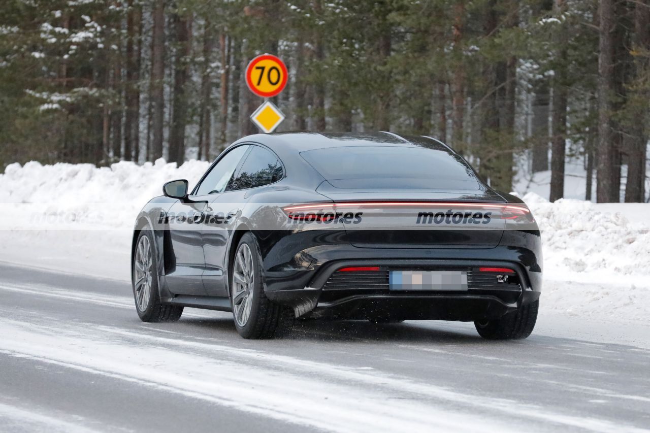 Fotos espía Porsche Taycan Facelift 2024