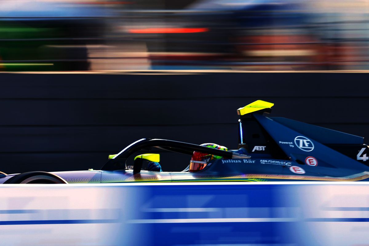 Pole de Robin Frijns, con Nico Müller segundo: la lluvia se alía con Abt CUPRA en el ePrix de Berlín