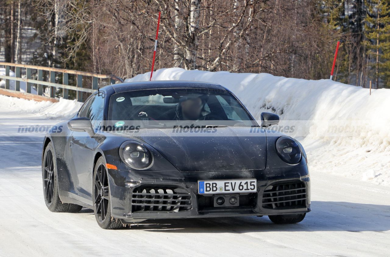 El Porsche 911 GTS Facelift aparece en las pruebas de invierno con un diseño renovado