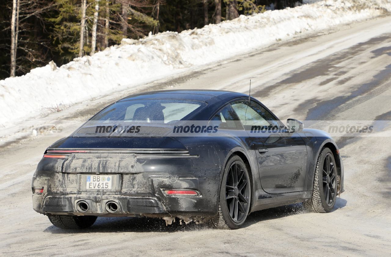 Fotos espía Porsche 911 GTS Facelift 2024