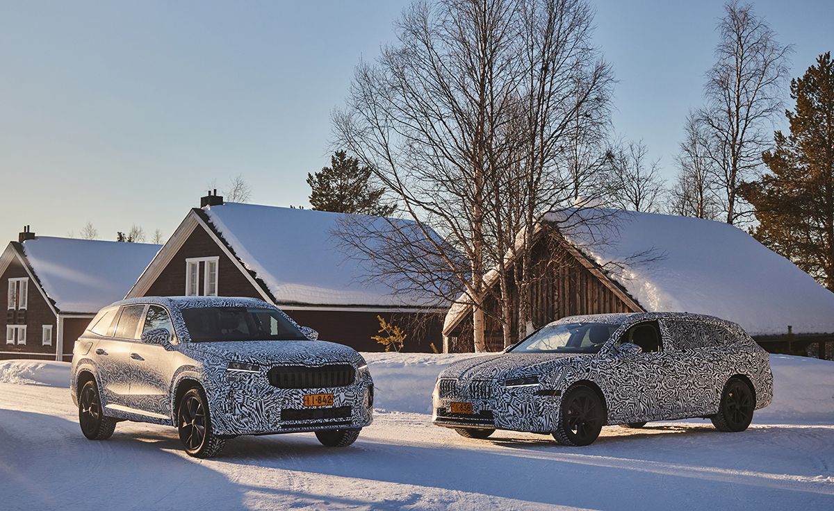 Así son las pruebas extremas que los nuevos Skoda Superb y Kodiaq han sufrido, temperaturas extremas bajo cero y sin piedad