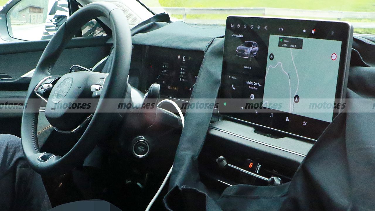 Skoda Kodiaq 2024 - foto espía interior