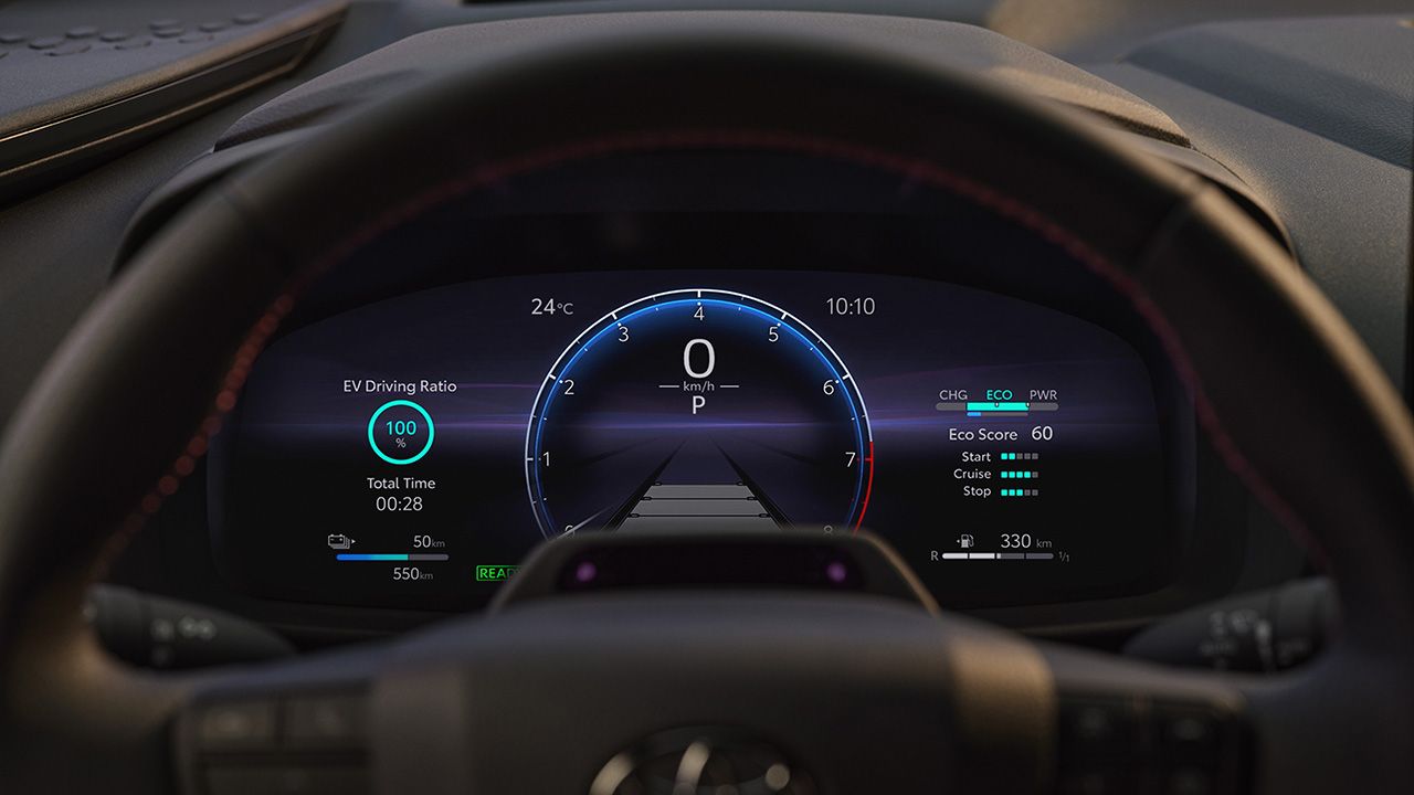 Toyota C-HR 2024 - cuadro de instrumentos digital