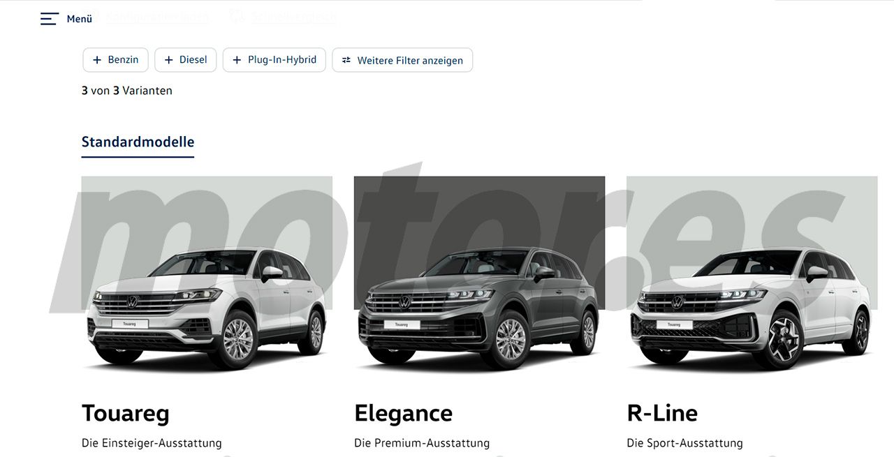 Configurador Volkswagen Touareg Alemania