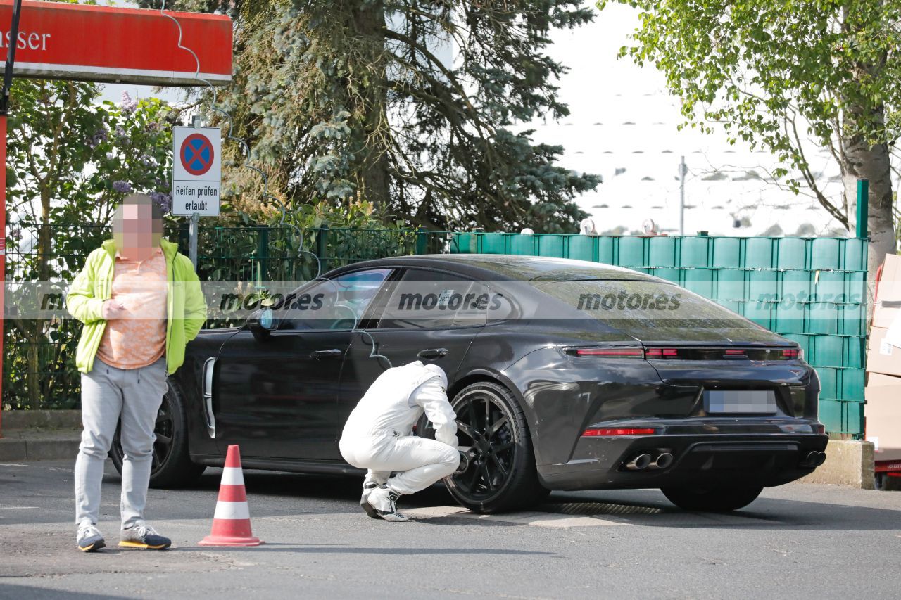 Así prepara el nuevo Porsche Panamera 2024 una nueva incursión en Nürburgring, una parada técnica clave revela más detalles