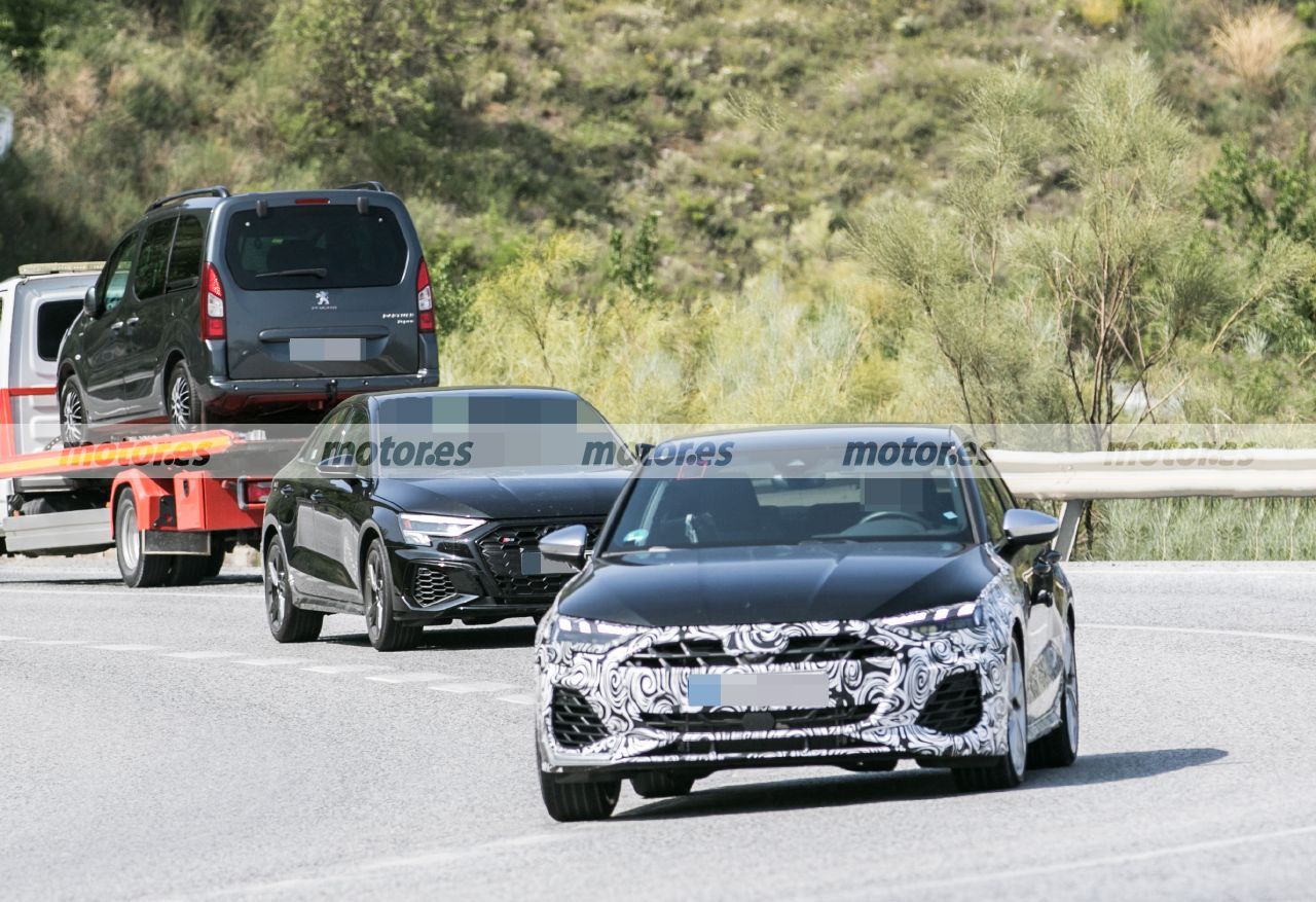 El Audi S3 Sedán Facelift sufre un pequeño pero importante destape en las exigentes pruebas de verano