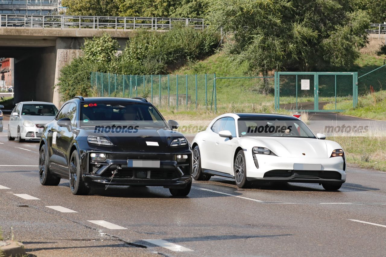 Los prototipos de pre-producción del nuevo Porsche Macan Eléctrico se pasean al desnudo en su última fase de pruebas