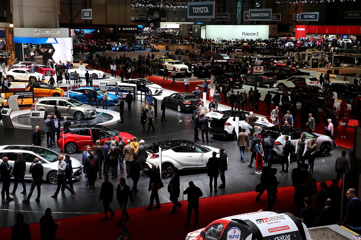 Vista del Salón del Automóvil de Ginebra 2019