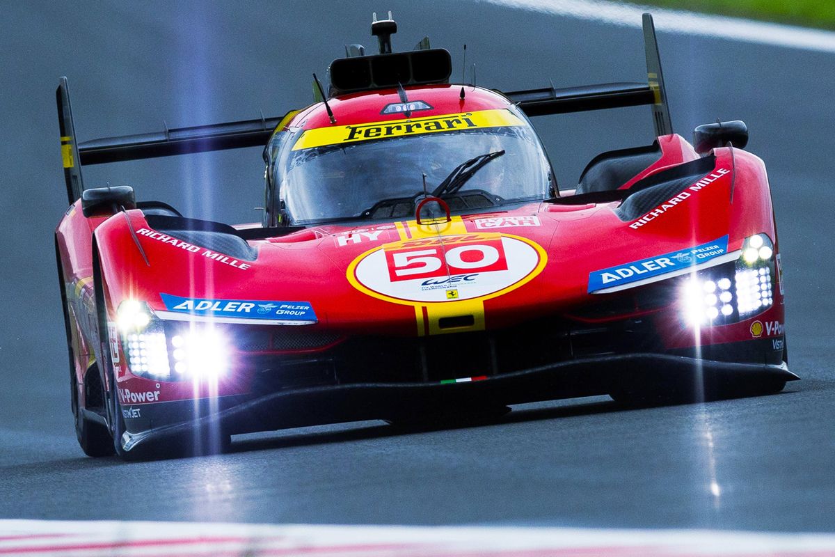 Doblete de Ferrari en el FP1 pasado por agua de las 6 Horas de Fuji