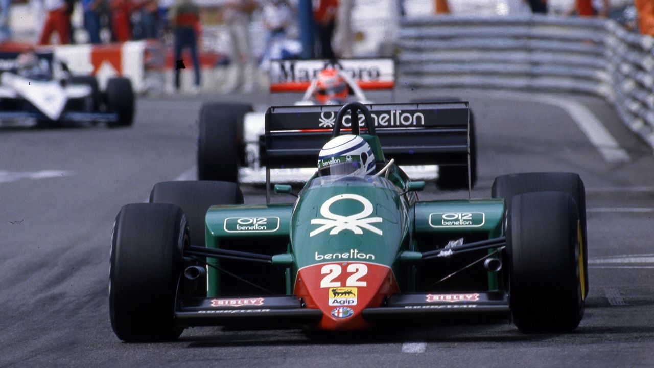 Patrese con el Alfa Romeo en 1985