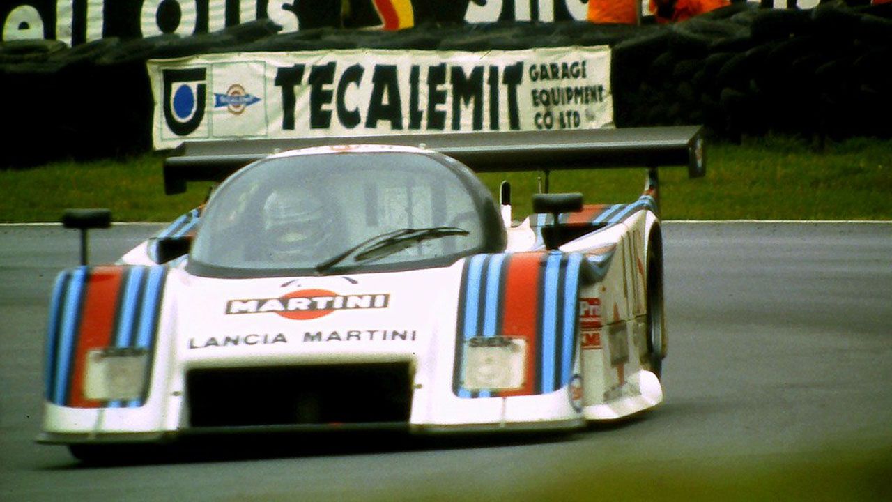 Patrese con el Lancia LC2 en 1983