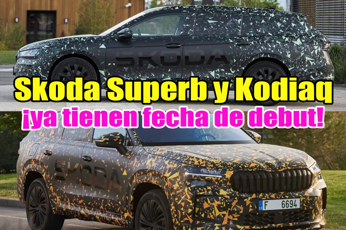 Skoda prepara un 2024 cargado de novedades, los Kodiaq y Superb ya tienen fecha de presentación y no son los únicos en camino