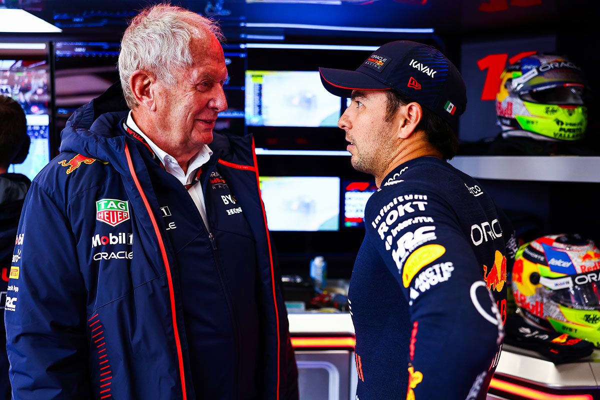 Helmut Marko vuelve a atizar a Checo Pérez y alaba a Alonso: «Solo Fernando puede acercarse a Verstappen»