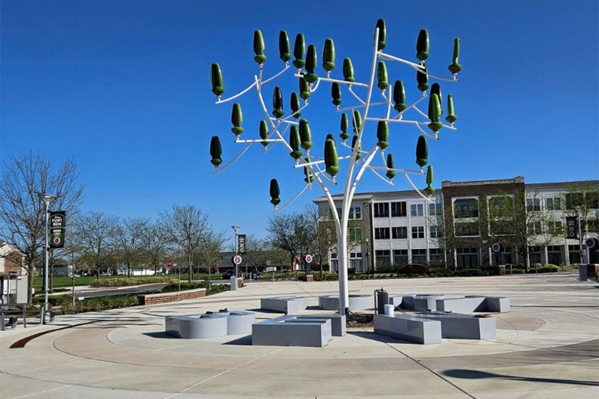 Así funcionan los ingeniosos «Árboles de viento», perfectos para generar energía verde en las ciudades sin impacto medioambiental