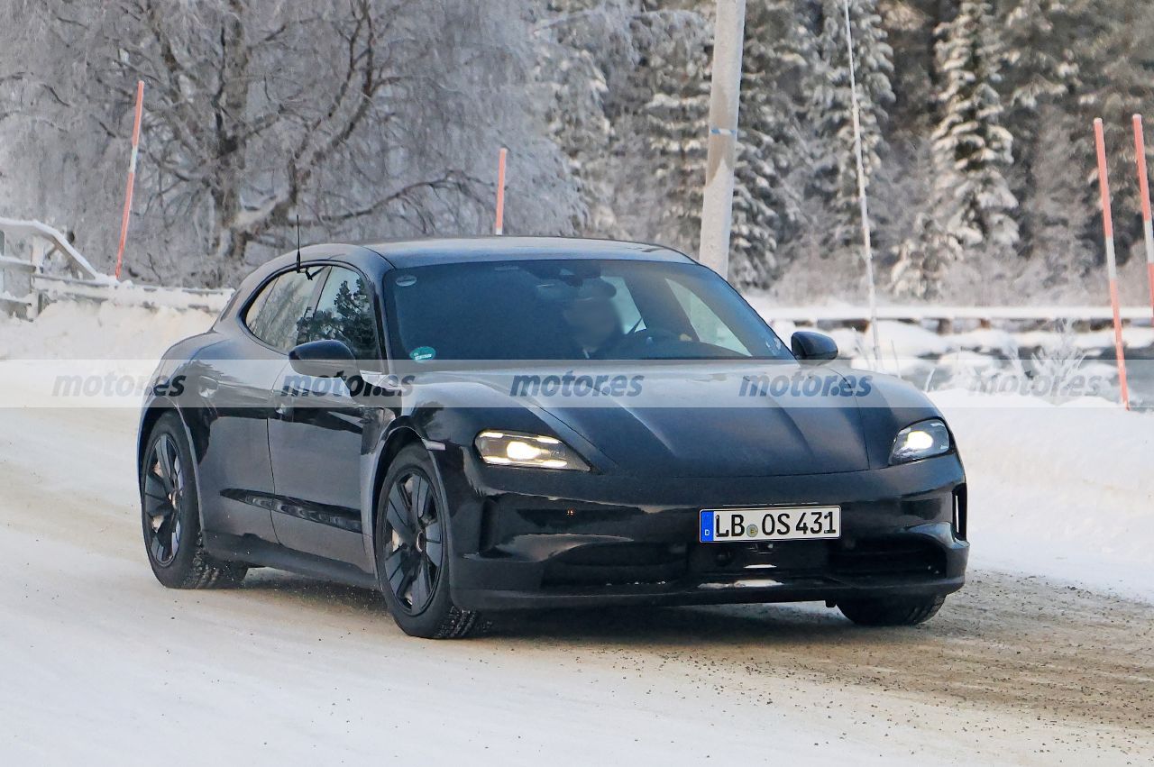 El Porsche Taycan Sport Turismo Facelift afronta la fase clave antes de su debut, las gélidas pruebas de invierno del Ártico