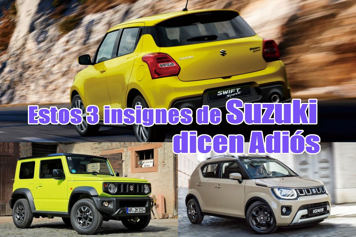 Despídete de los Suzuki Jimny, Ignis y Swift Sport, desaparecerán de la marca nipona a mediados de 2024 dando paso a la revolución eléctrica