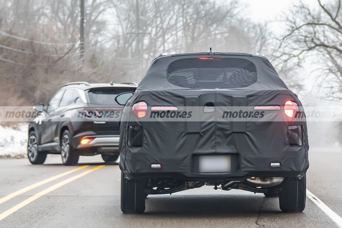 Fotos espía Hyundai Santa Cruz Facelift 2025