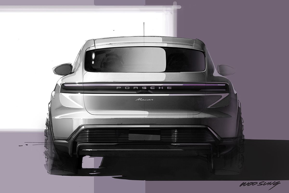 Porsche Macan EV boceto