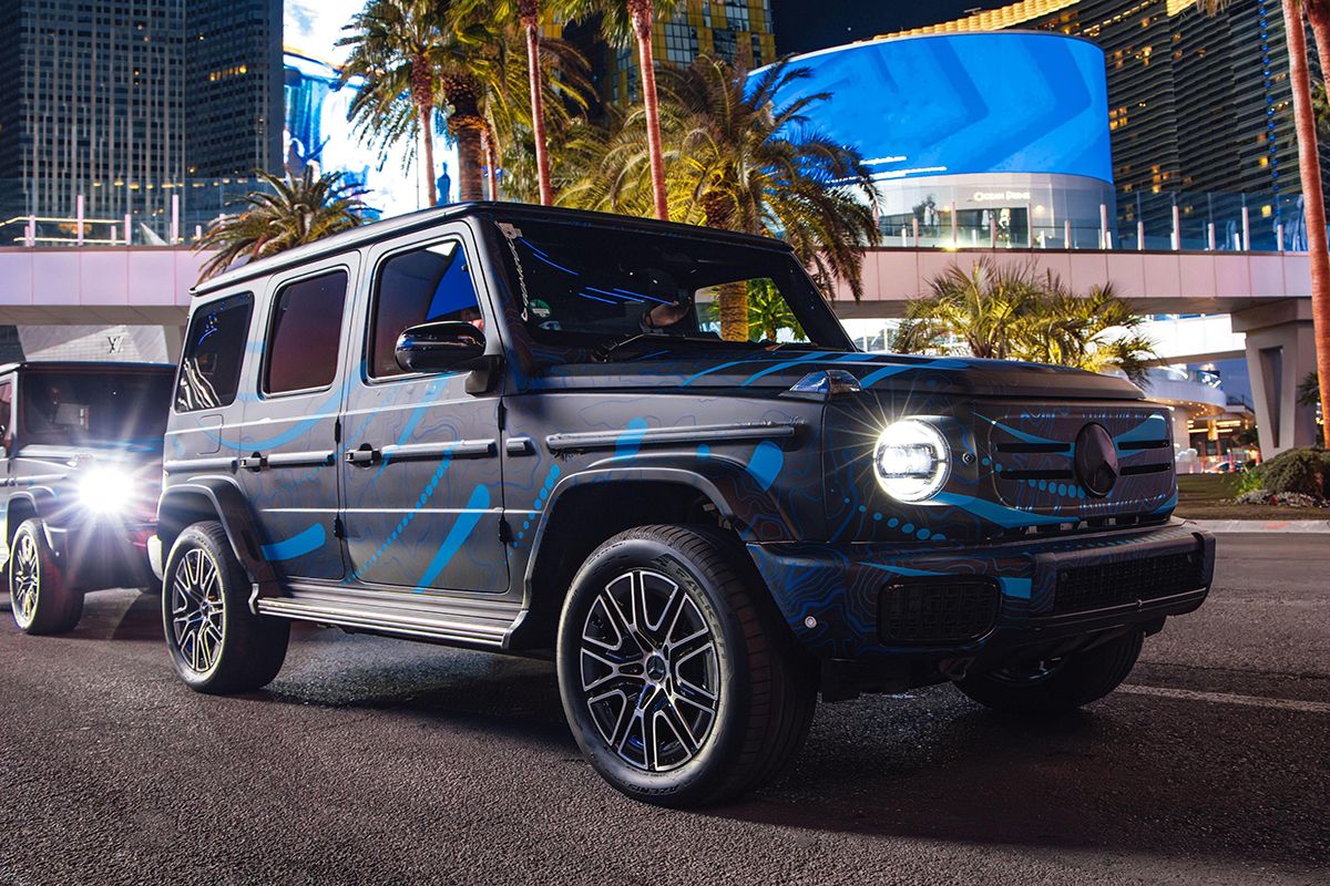 El Mercedes EQG busca conquistar a los clientes en Las Vegas con un baile único que deslumbra potencia y tecnología