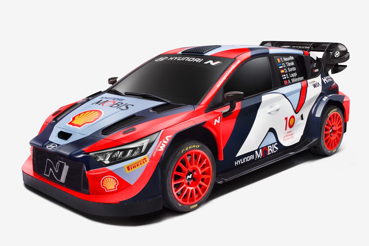 El Hyundai i20 N Rally1 estrena decoración, por sorpresa, en el Rally de Suecia