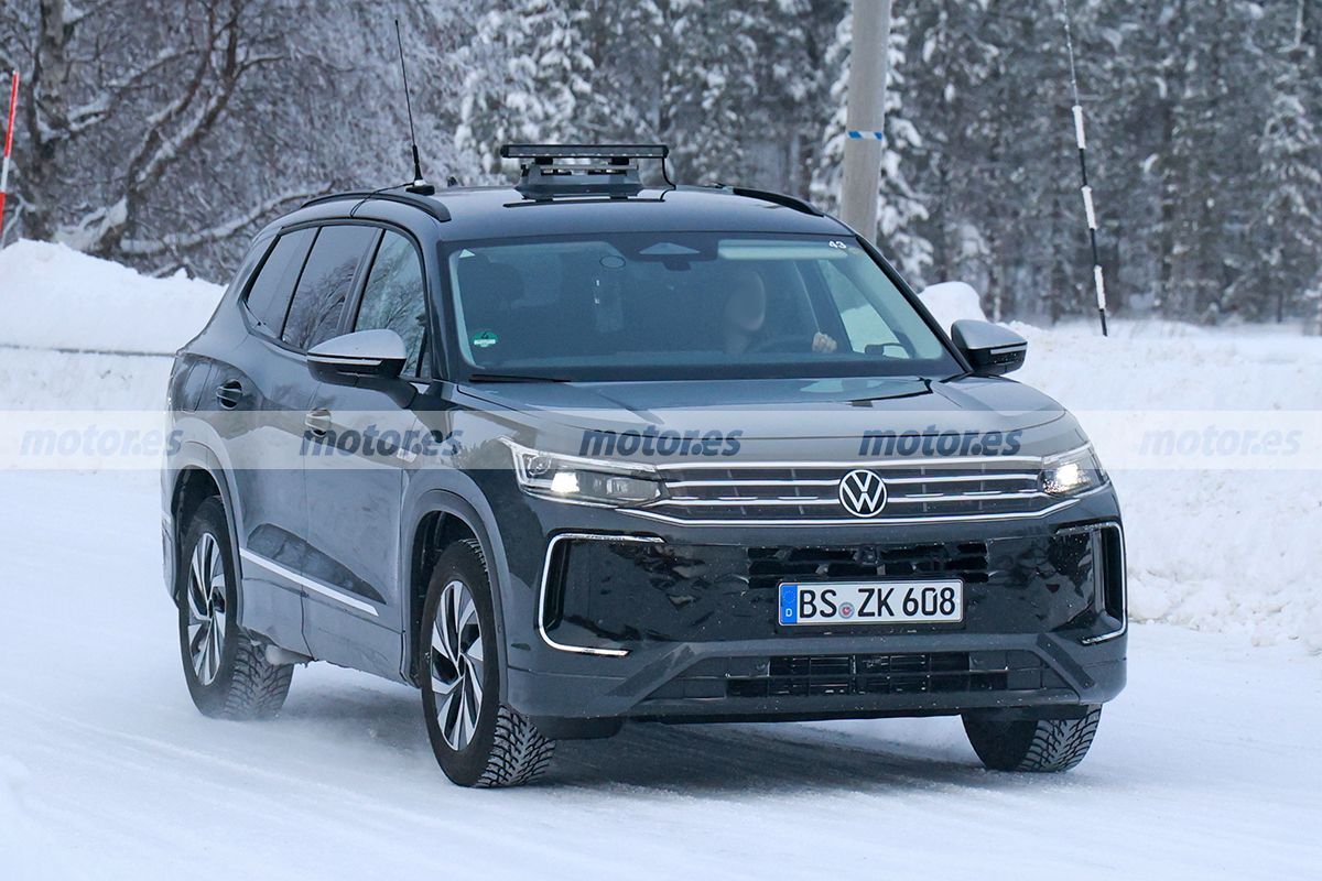 El nuevo Volkswagen Tiguan Allspace debuta en las pruebas de invierno, el SUV compacto de 7 plazas no tiene nada que ver con el Tayron chino