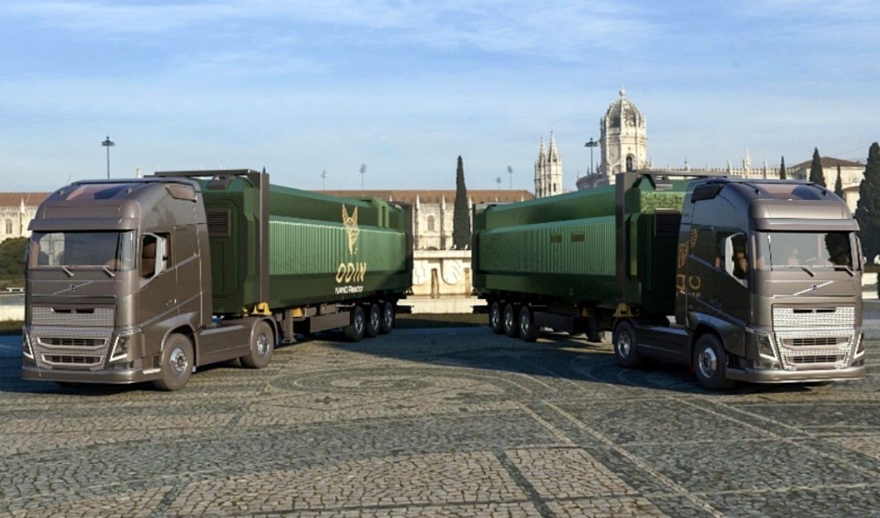 ¿Una central nuclear portátil para obtener energía barata en cualquier parte? Existe y es transportada en estos camiones