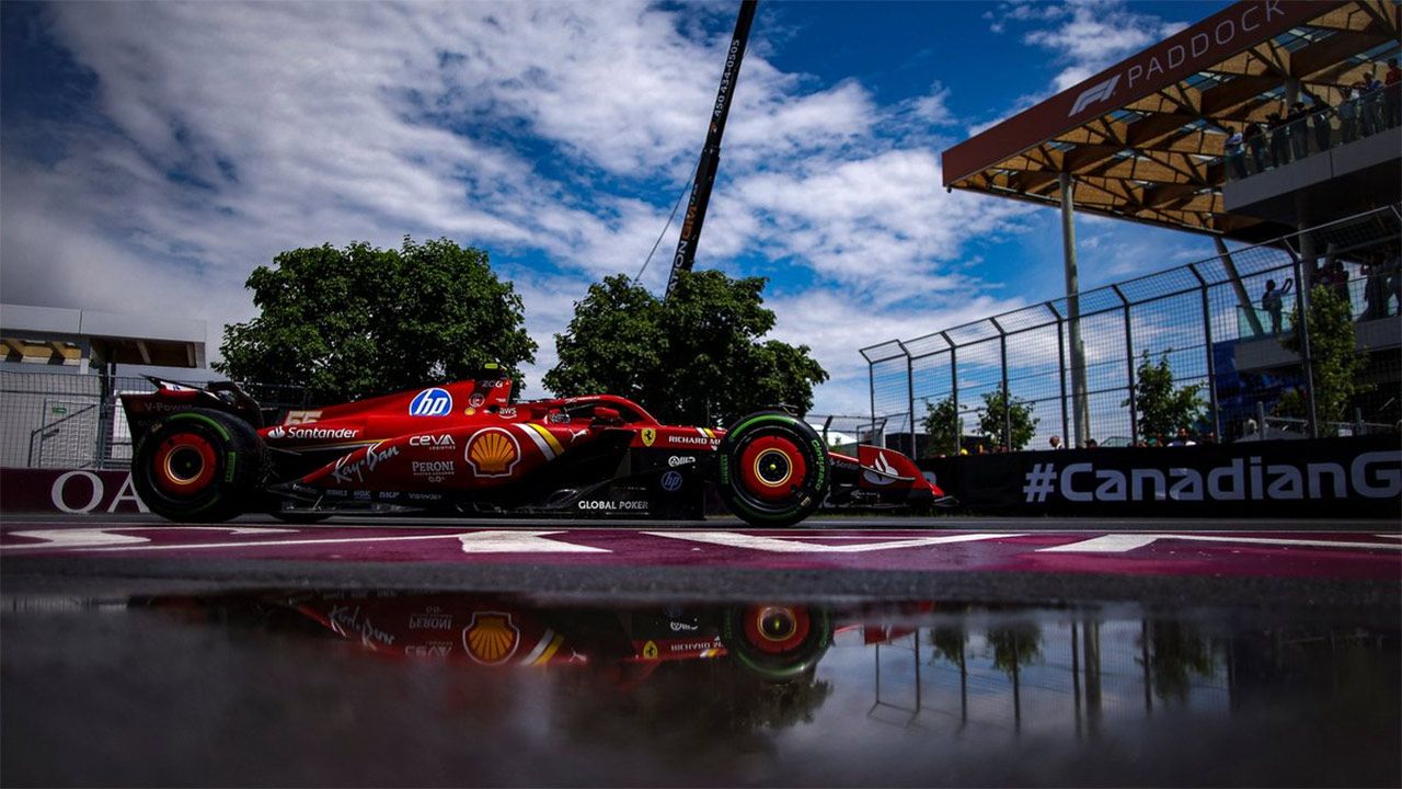 Viernes de aprendizaje para Carlos Sainz con la lluvia y los neumáticos: «Todo dependerá de cómo llevarlo a la temperatura adecuada»