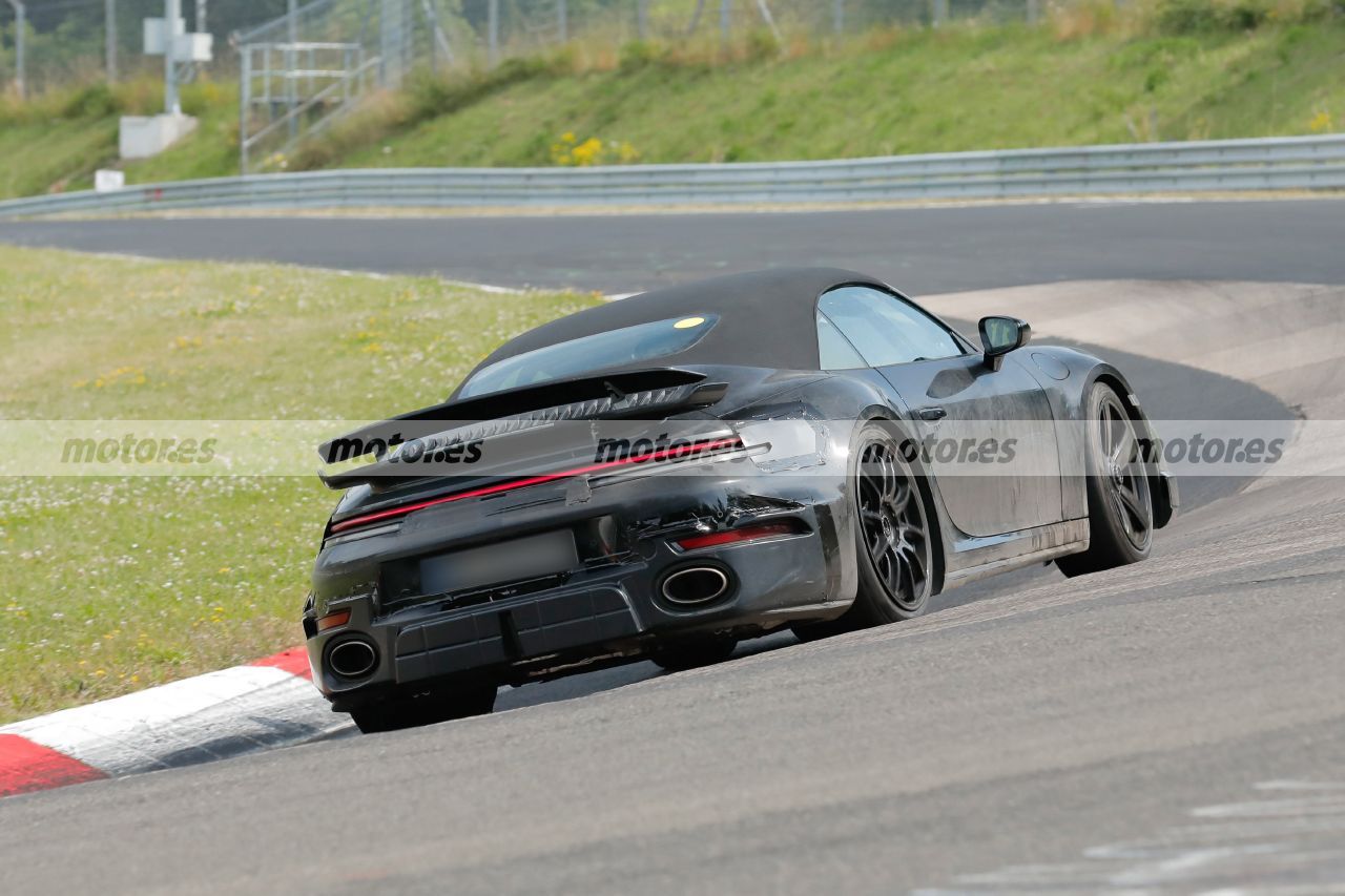 Fotos espía Porsche 911 Turbo S Cabrio Facelift 2025