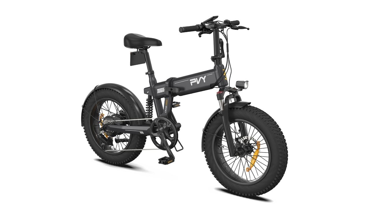 PVY Turbo, una nueva eBike plegable con suspensión total y 80 Nm de par a precio de chollo