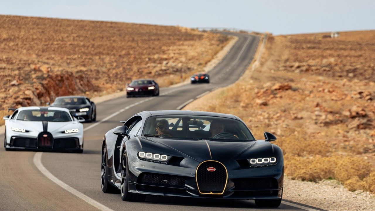 Choque de millones, el 'Grand Tour' de Bugatti en Marruecos termina con dos Chiron destrozados