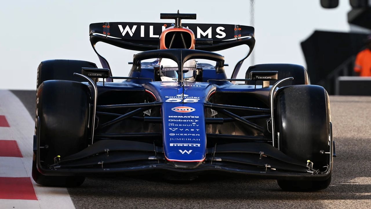 Paliza de Carlos Sainz y muy buenas sensaciones con el Williams en el test de Abu Dhabi que lidera Leclerc