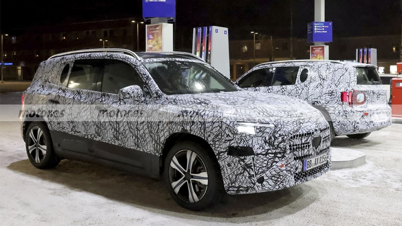 Nuevo vistazo más cercano al Mercedes GLB 2027, el SUV compacto familiar se estrena en las pruebas de invierno