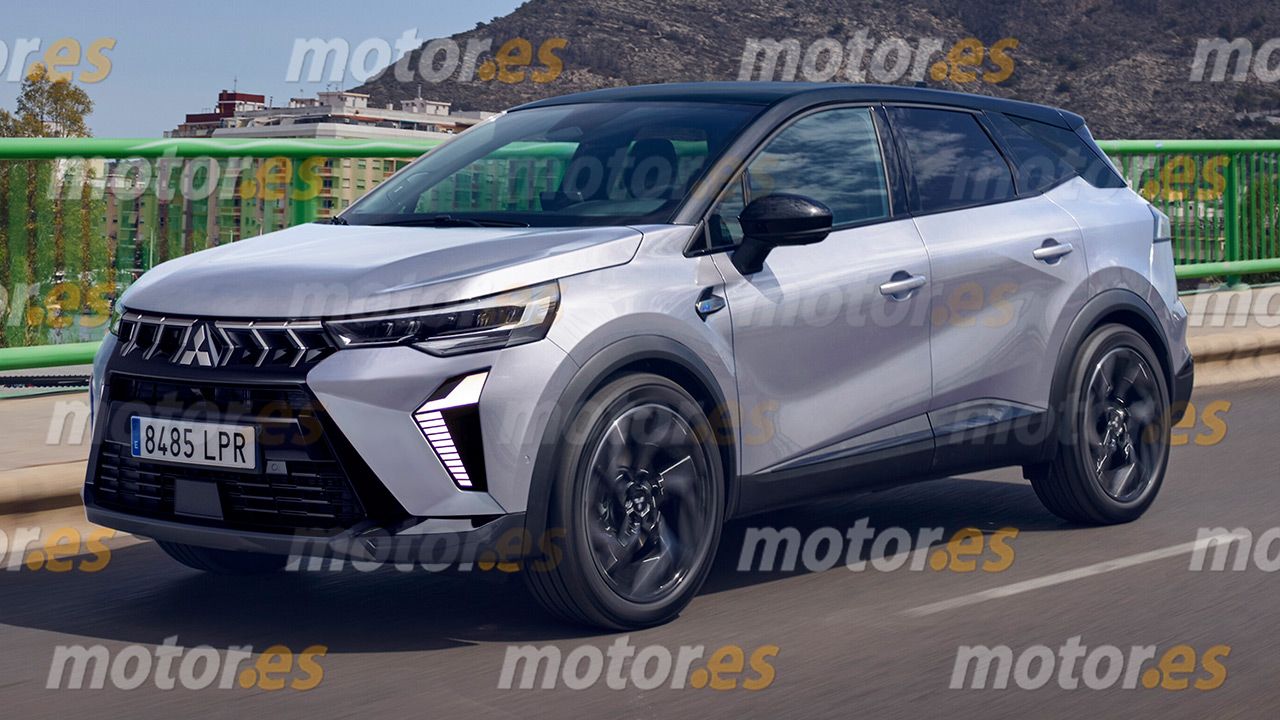 Recreación del nuevo SUV híbrido de Mitsubishi